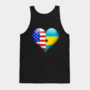 Half American Half Bahamian - Gift for Bahamas From Bahamian Tank Top